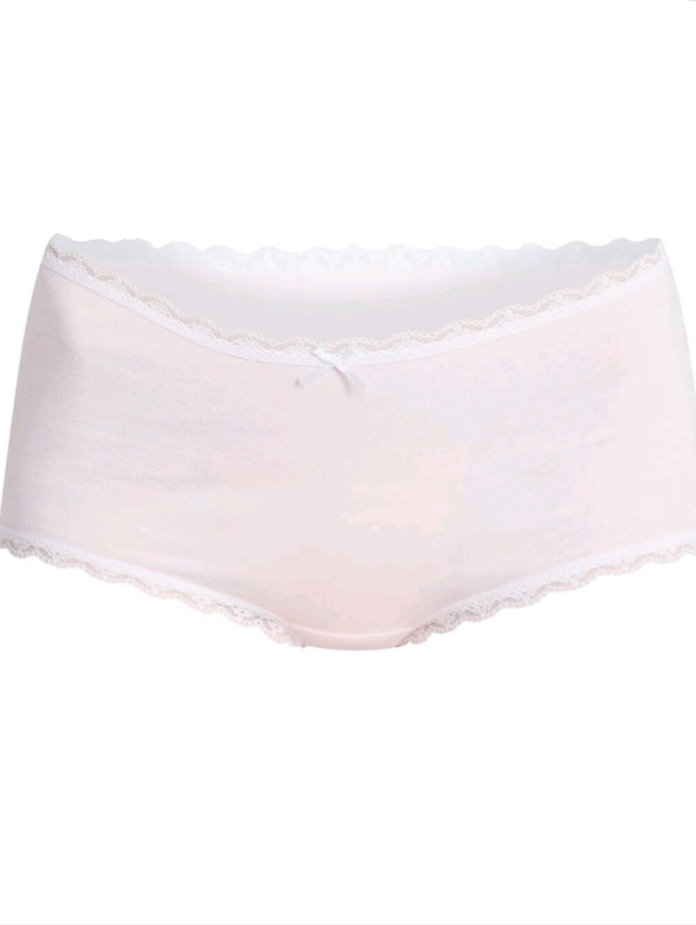 No Boundaries Red, White & Light Pink Lace Boyshort 4-Pack - Picture 7 of 8